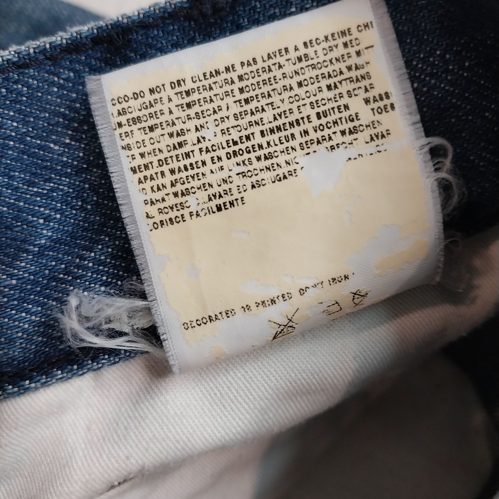 Diesel Industry Straight Leg Blue Denim Jeans Men’s Size 30x29 Distressed - Picture 15 of 16